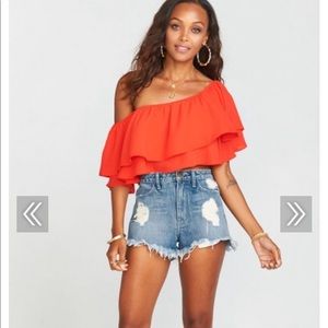Show me your mumu Wyoming high waisted shorts NWT